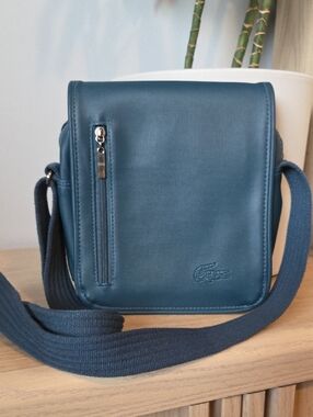 Lacoste Teal Messenger Crossbody Bag